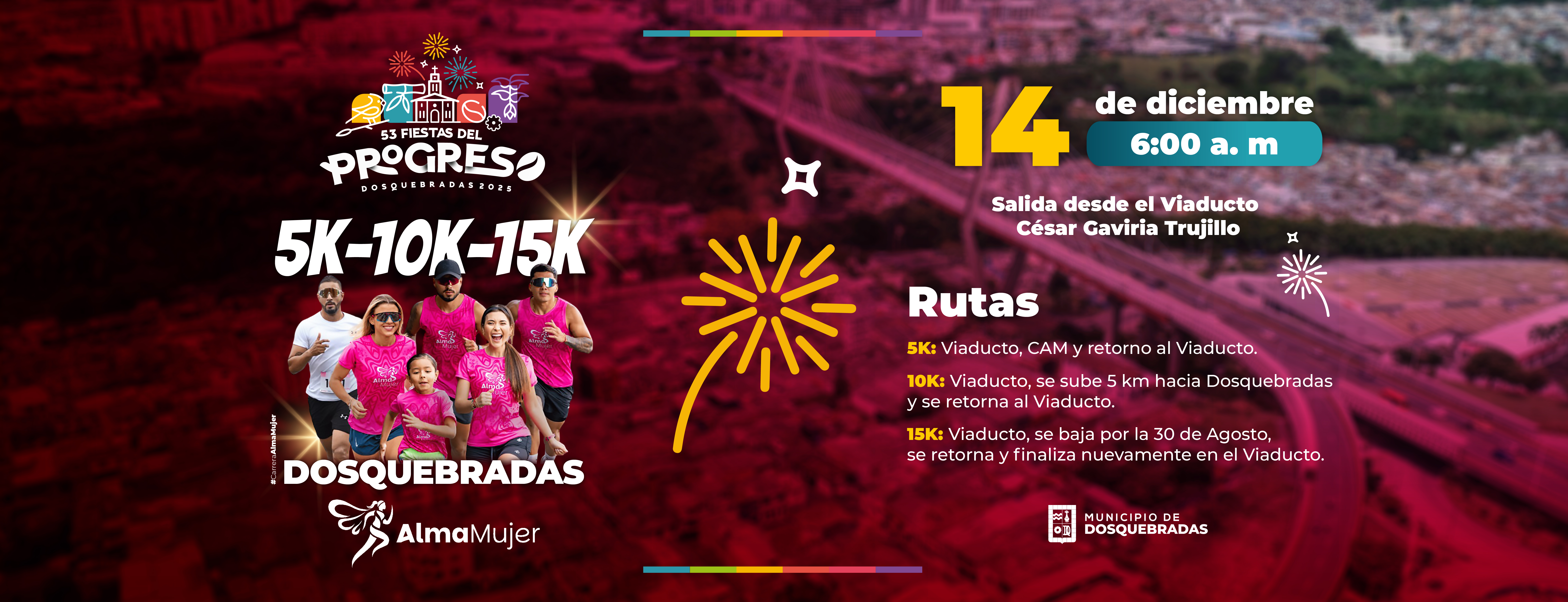 Banner sobre el evento caminata