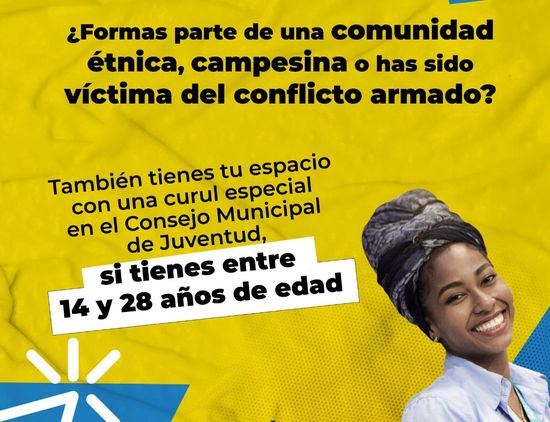 Jóvenes de Dosquebradas pueden postularse a curules especiales de los Consejos de Juventud