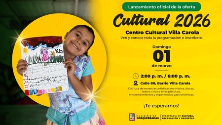 Banner incentivando la oferta cultural